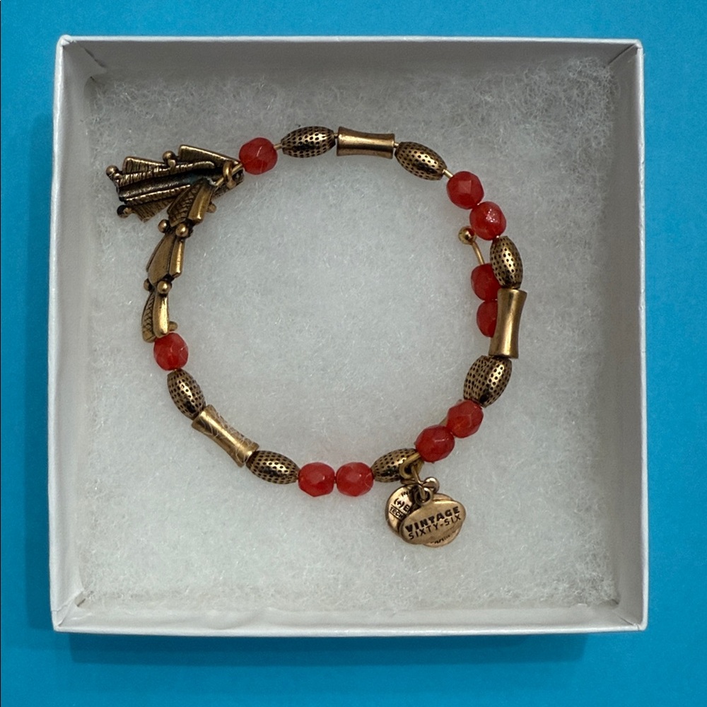 Alex and Ani Coral Wrap Bangle Bracelet in Rafaelian Gold